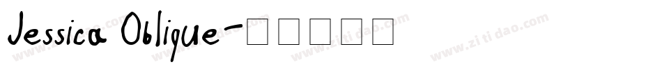 Jessica Oblique字体转换